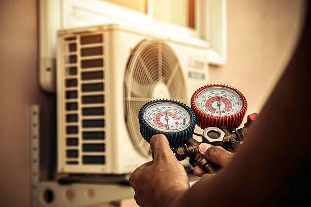 Professional Hvac technician working in Stem, NC